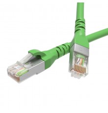 Патч-корд экранированный CAT5E F/UTP 4х2, LSZH, зелёный, 0.5м  RN5EFU4505GN  DKC