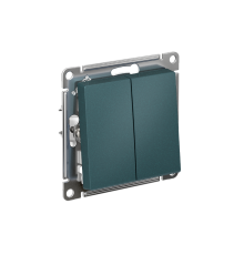 AtlasDesign Изумруд Выключатель 2-клавишный сх.5, 10АХ, механизм  ATN000851  SE