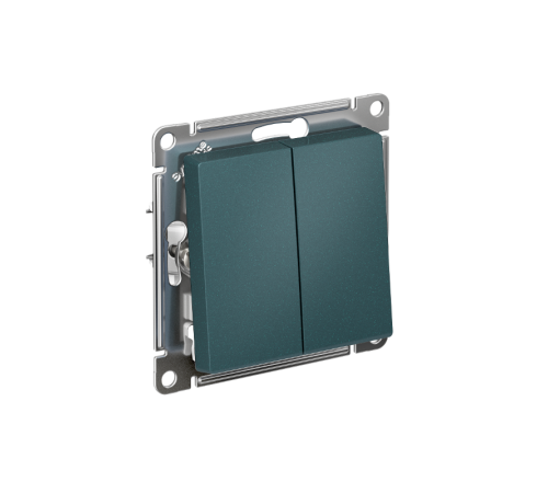 AtlasDesign Изумруд Выключатель 2-клавишный сх.5, 10АХ, механизм  ATN000851  SE