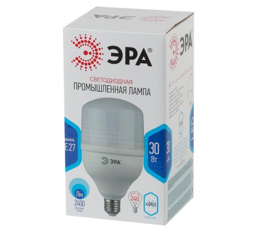 Лампа светодиодная LED 30Вт Е27 220В 4000К smd POWER  Б0027003  ЭРА