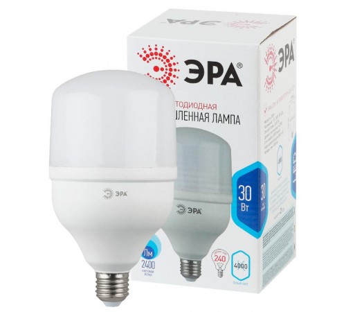 Лампа светодиодная LED 30Вт Е27 220В 4000К smd POWER  Б0027003  ЭРА