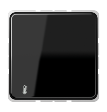 KNX-регулятор с шинным сопряжением без ручки для установки температуры; черный  CD2178ORTSSW  Jung