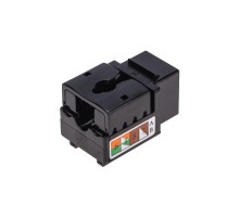 Модуль Keystone Jack RJ-45(8P8C), UTP неэкранированный, CAT 6, тип 90 градусов, черный REXANT PRO  02-0255  REXANT