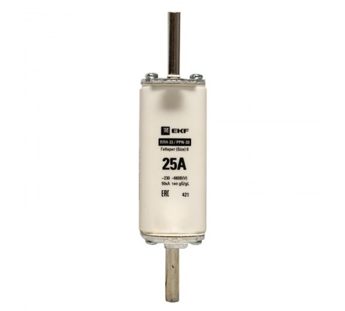 Плавкая вставка ППН-33 160/ 25А габарит 0  fus-33-0/160/25  EKF