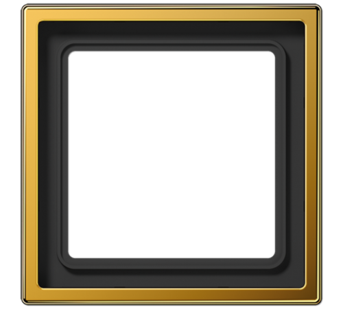 Рамка для вертикальной и горизонтальной установки, 1 пост; металл; золото; LS990  LS981GGO  Jung