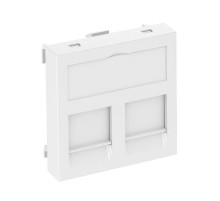 Корпус компьютерной розетки Modul45 тип A (прямой) 45x45 мм (белый) (DTG-2A RW1)  6119202  OBO Bettermann