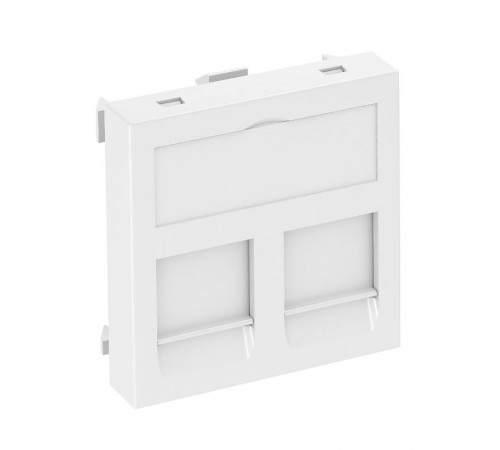 Корпус компьютерной розетки Modul45 тип A (прямой) 45x45 мм (белый) (DTG-2A RW1)  6119202  OBO Bettermann