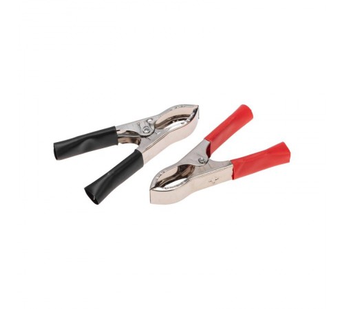 Зажим "крокодил" 30 А 75 мм(1красный + 1черный)  16-0015  REXANT