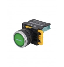 ВК22-EА3311-65У1, зелёный, с символом "I", 1НО, цилиндр, d22мм, IP65, выключатель кнопочный  (ЭТ)   ET020017   Электротехник