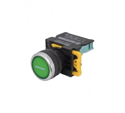 ВК22-EА3311-65У1, зелёный, с символом "I", 1НО, цилиндр, d22мм, IP65, выключатель кнопочный  (ЭТ)   ET020017   Электротехник