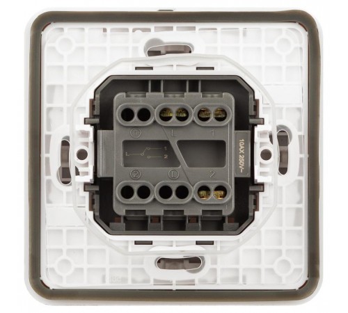 Переключатель ЭРА Эксперт 11-1523-01 IP55, 10АХ-250В, СУ, Белый  Б0063300  ЭРА