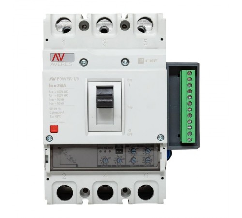 Выключатель автоматический AV POWER-2/3 250А 50kA ETU2.2  mccb-23-250-2.2-av  EKF