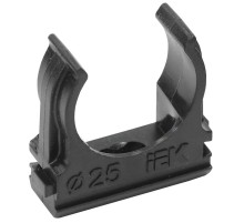 Держатель с защёлкой CF25  черный (10 шт/комп)  CTA10D-CF25-K02-010  IEK