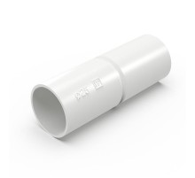 Патрубок-муфта белая d25 мм (5шт/300шт уп/кор)  PR13.02449  Промрукав