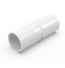Патрубок-муфта белая d25 мм (5шт/300шт уп/кор)  PR13.02449  Промрукав