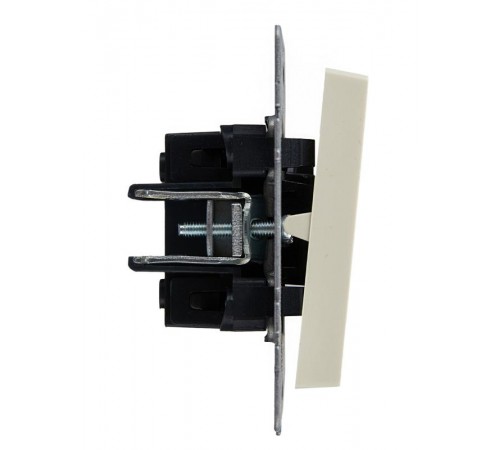 BRITE Выключатель 1-клавишный 10А ВС10-1-0-БрКр бежевый  BR-V10-0-10-K10  IEK