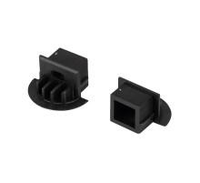 Заглушка для PDS-F черная с отверстием  026206  Arlight