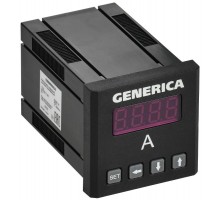 Амперметр цифровой щитовой однофазный 48х48мм LED  IDA31-5-1-0-LED-G  GENERICA