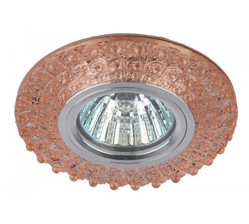 Светильник точечный встраиваемый DK LD2 MR16 3Вт GU5.3 коричневый c белой подсветкой  Б0019201  ЭРА