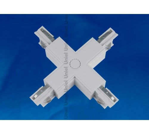 Соединитель для шинопровода осветительного Х-образный. серебряный. UBX-A41 SILVER 1 POLYBAG  09749  Uniel