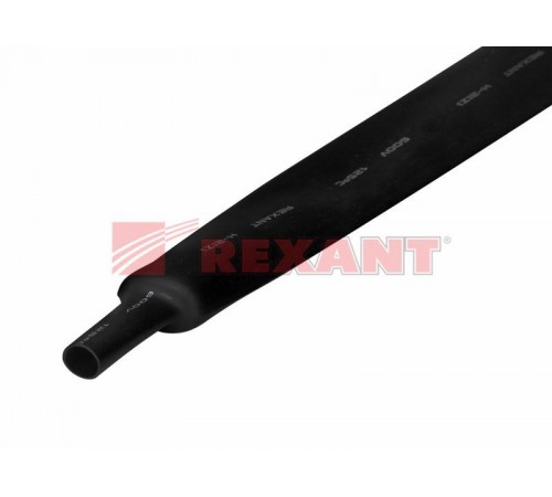 Термоусадка 22,0 / 11,0 мм, черная (1м)  22-2006  REXANT