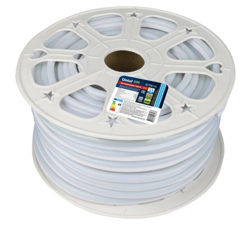 Лента светодиодная 220В IP67 NEON 50м cиний свет ULS-N21-2835-120LED лента /m-8mm-IP67-220V-8W/m-50M-BLUE UL-00002926  Uniel