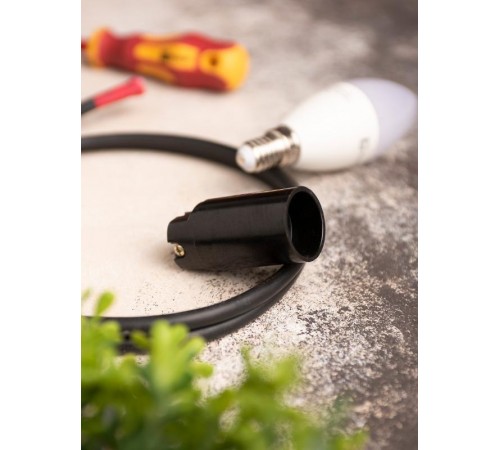 Патрон карболитовый подвесной Е14 черн. без наклейки PROxima  LHC-E14-s  EKF