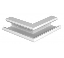 Внешний угол кабельного канала Rapid 80 нерегулируемый 133x110 мм (сталь,белый) (GEK-SA110133P)  6282710  OBO Bettermann