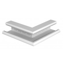 Внешний угол кабельного канала Rapid 80 нерегулируемый 133x110 мм (сталь,белый) (GEK-SA110133P)  6282710  OBO Bettermann