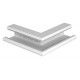 Внешний угол кабельного канала Rapid 80 нерегулируемый 133x110 мм (сталь,белый) (GEK-SA110133P)  6282710  OBO Bettermann