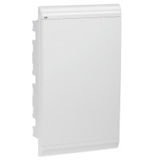 Корпус пластиковый встраиваемый на 36 модулей ЩРВ-П-36 IP41 (10х306х102мм) PRIME белая дверь  MKP82-V-36-WD-41-05  IEK
