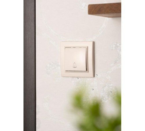 Минск Кнопка звонка  СП, 10А, бежевый EKFERV10-027-20EKF