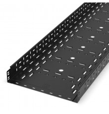Лоток перфорированный Стандарт 400х80х3000 (1,0 мм) RAL 9005 (6 м/уп)  PR16.10000  Промрукав