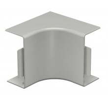 Крышка внутреннего угла кабельного канала WDK 40x90 мм (ПВХ,серый) (WDK HI40090GR)  6021190  OBO Bettermann
