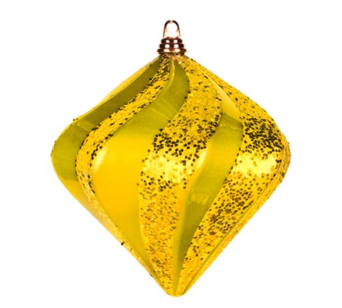 Елочная фигура "Алмаз", 15 см, цвет золотой  502-161  NEON-NIGHT
