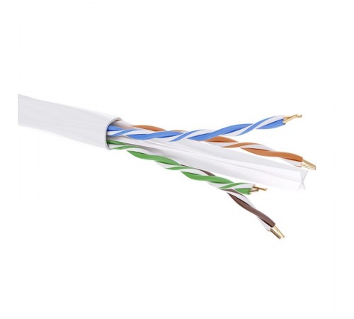 Кабель CAT 6, U/UTP, нг(А)-HF, бухта 305м, белый  RN6UUA01WH  DKC