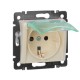 Valena Сл. кость Розетка 1-ая с/з с крышкой и защитными шторками IP44 (к простой рамке)  774120  Legrand