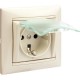 Valena Сл. кость Розетка 1-ая с/з с крышкой и защитными шторками IP44 (к простой рамке)  774120  Legrand