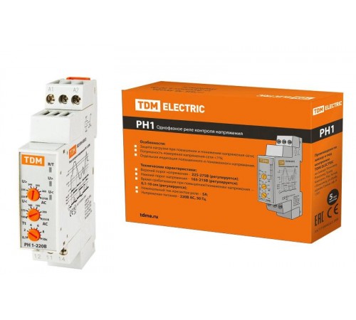 Реле напряжения РН 1-220В   SQ1504-0013  TDM