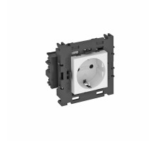 Розетка одинарная 0° Modul45connect с з/к, 250 В, 16A (белый) (STD-D0C8 RW1)  6120412  OBO Bettermann