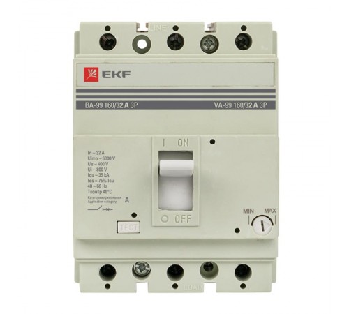 Выключатель автоматический ВА-99 160/32А 3P 35кА EKF PROxima  mccb99-160-32  EKF