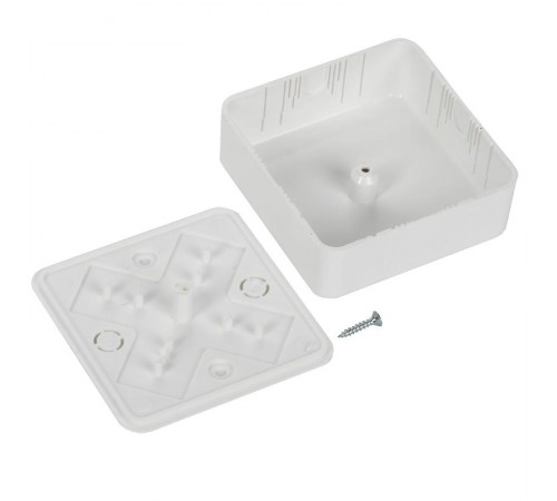 Коробка распределительная КМ для о/п 75х75х28мм белая  UKO10-075-075-028-K01-E  IEK