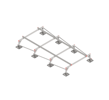 Опорная конструкция для установки оборудования TECHNORAPTOR STEELFOOT 2000х4000  KM-TR-STF-SSEI-2000-4000  КМ - профиль