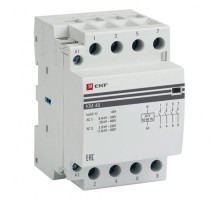 Контактор модульный КМ 40А 4NО (3 мод.) 24В АС EKF PROxima  km-3-40-40-24v  EKF