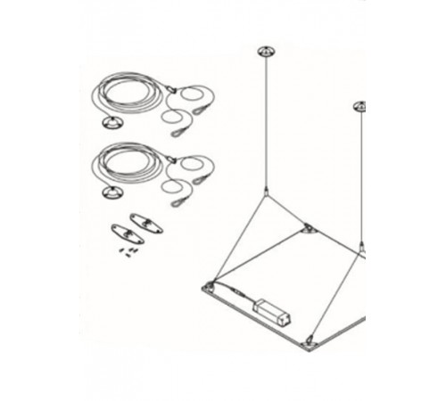 Подвесное крепление для светодиодной панели SPL SPL-FIX2  Б0048921  ЭРА