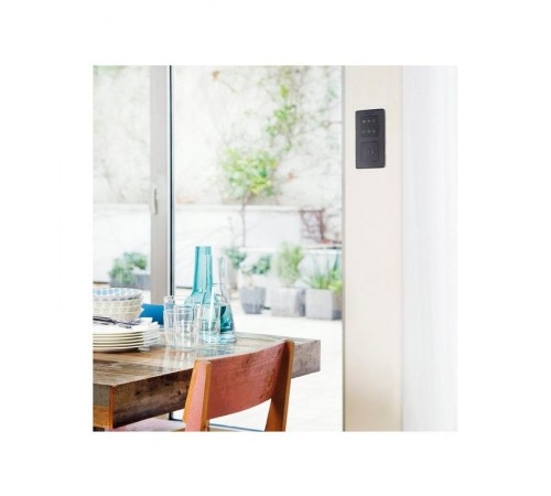 Сенсорный 1-кл выключатель без маркировки, с возможностью регулирования, графит  8000611-038  Simon