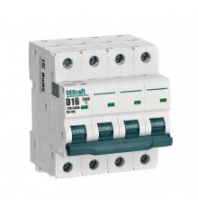 Выключатель автоматический четырехполюсный ВА-105 16А D 10кА  13237DEK  DEKraft