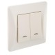 Ugra Выключатель 2кл. (инд), СУ , 10А, 250В, беж  С11В28-003  GUSI Electric