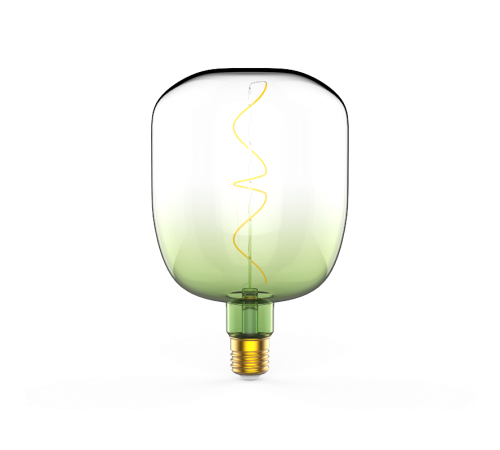 Лампа светодиодная LED Filament Flexible V140-DC Green-Clear E27 5W 200lm 1800K 140*200mm 1/6  1009802105  Gauss