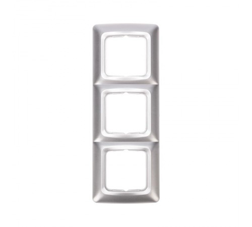 DEA Рамка 3-я горизонтальная Серебряный металлик  KR-78-0287  Kranz